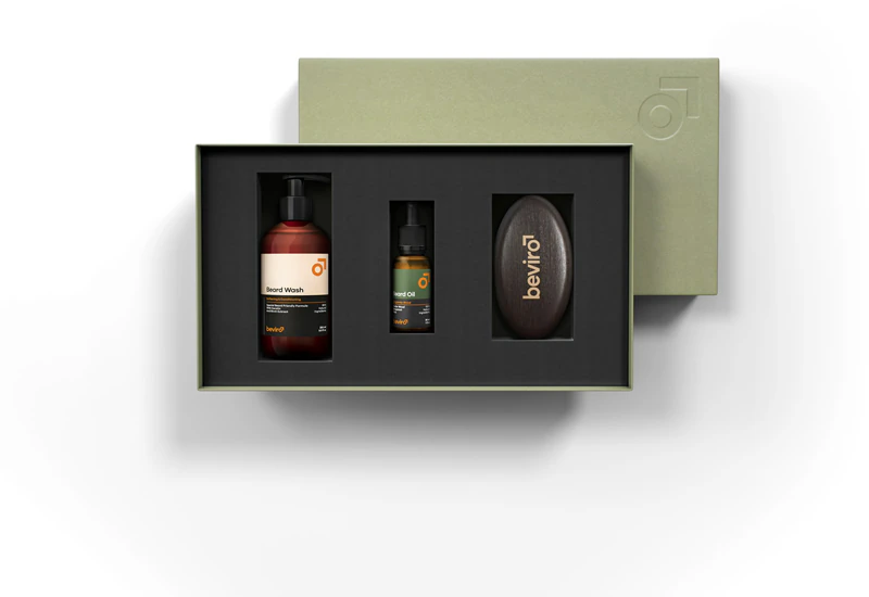 Kit de cuidados para barba Beviro Bergamia Wood