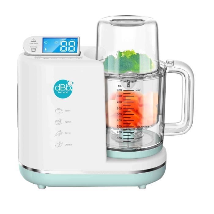 dBb Remond Chef - 6-in-1 Multifunctionele Babyvoedingmaker - 700 Watt - Inhoud 900 ml - Blauw
