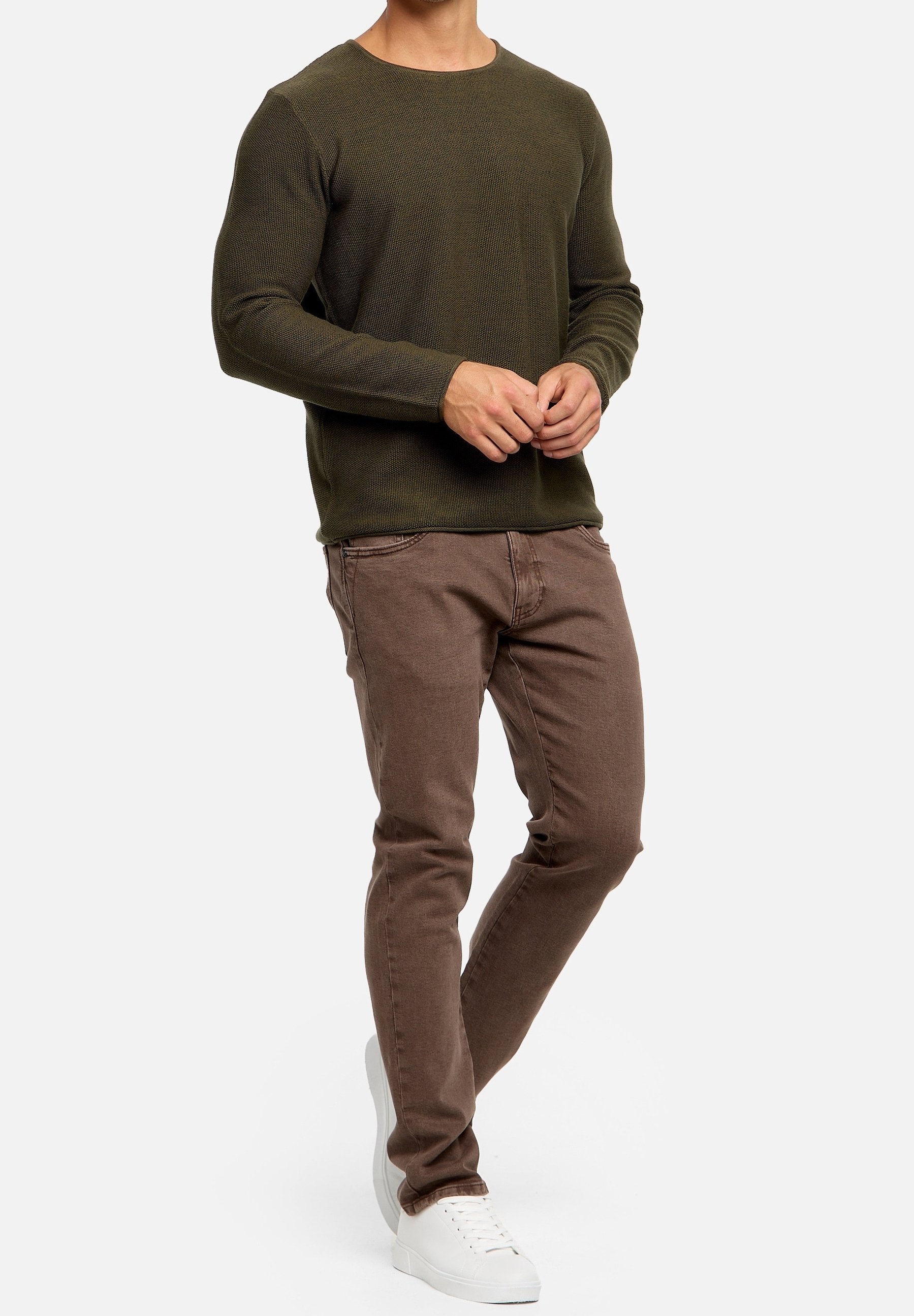 INDICODE JEANS Trui - donkergroen