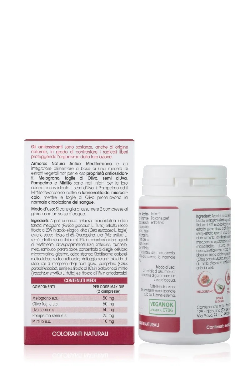 ARMORES Armores Antiox Mediterraneo 60 tabletten Antioxidant supplement