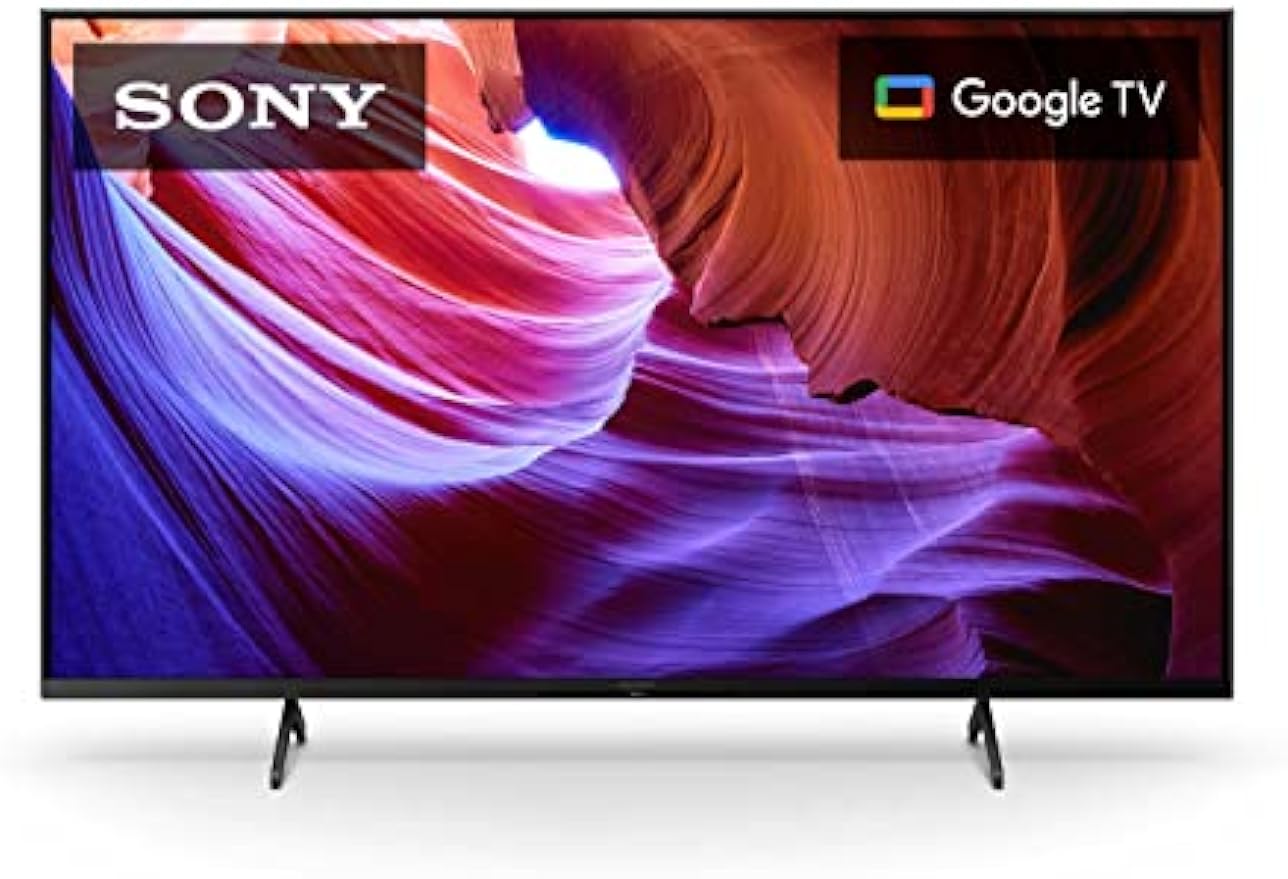 Sony 50-tums 4K Ultra HD-TV X85K-serien: LED Smart Google TV med Dolby Vision HDR och inbyggd uppdateringsfrekvens på 120 Hz KD50X85K – Senaste modellen, svart