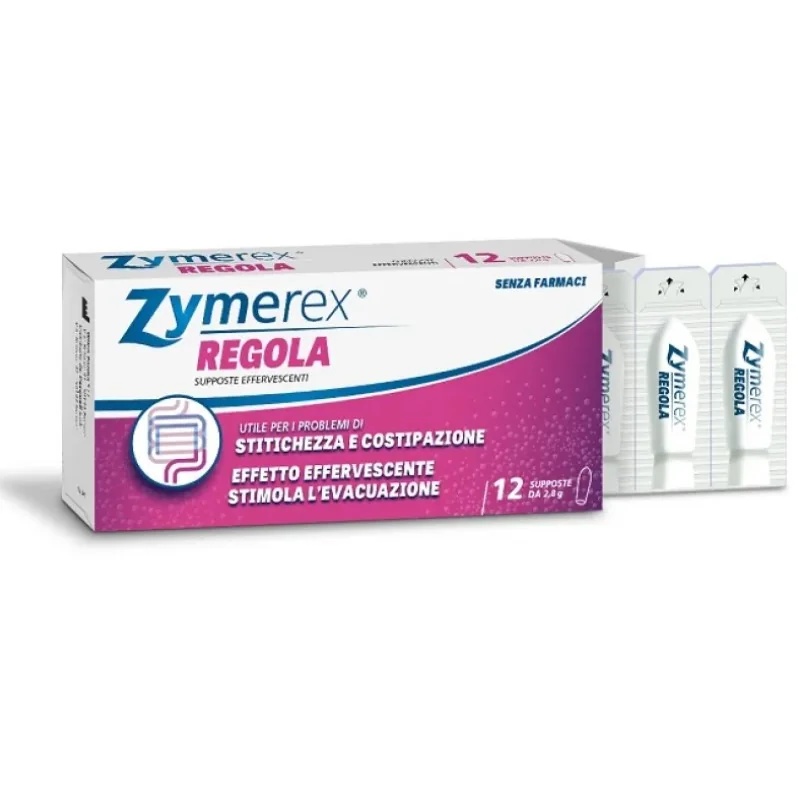 ZYMEREX Zymerex Regola zetpillen 12 stuks Chronische of incidentele constipatie