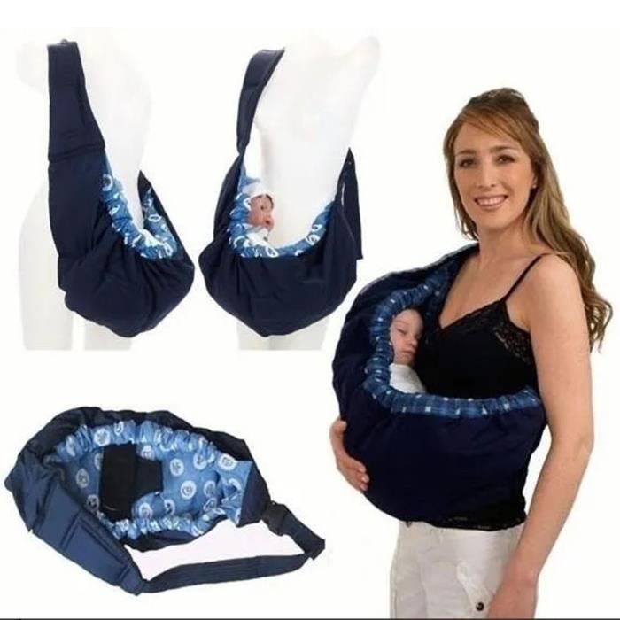 OMABETA écharpe de portage pour bébé Écharpe de transport pour bébé en tissu pur coton respirant multifonction jeux poussette