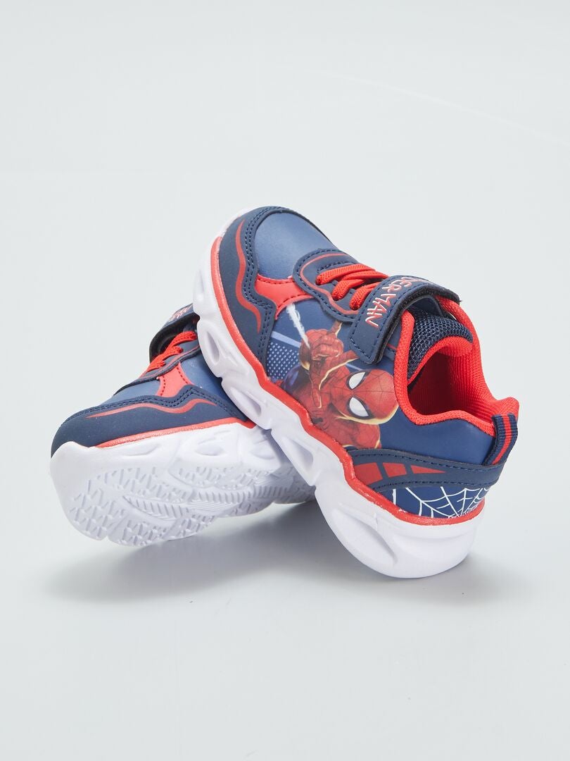 Tênis luminosos 'Homem-Aranha' - azul
