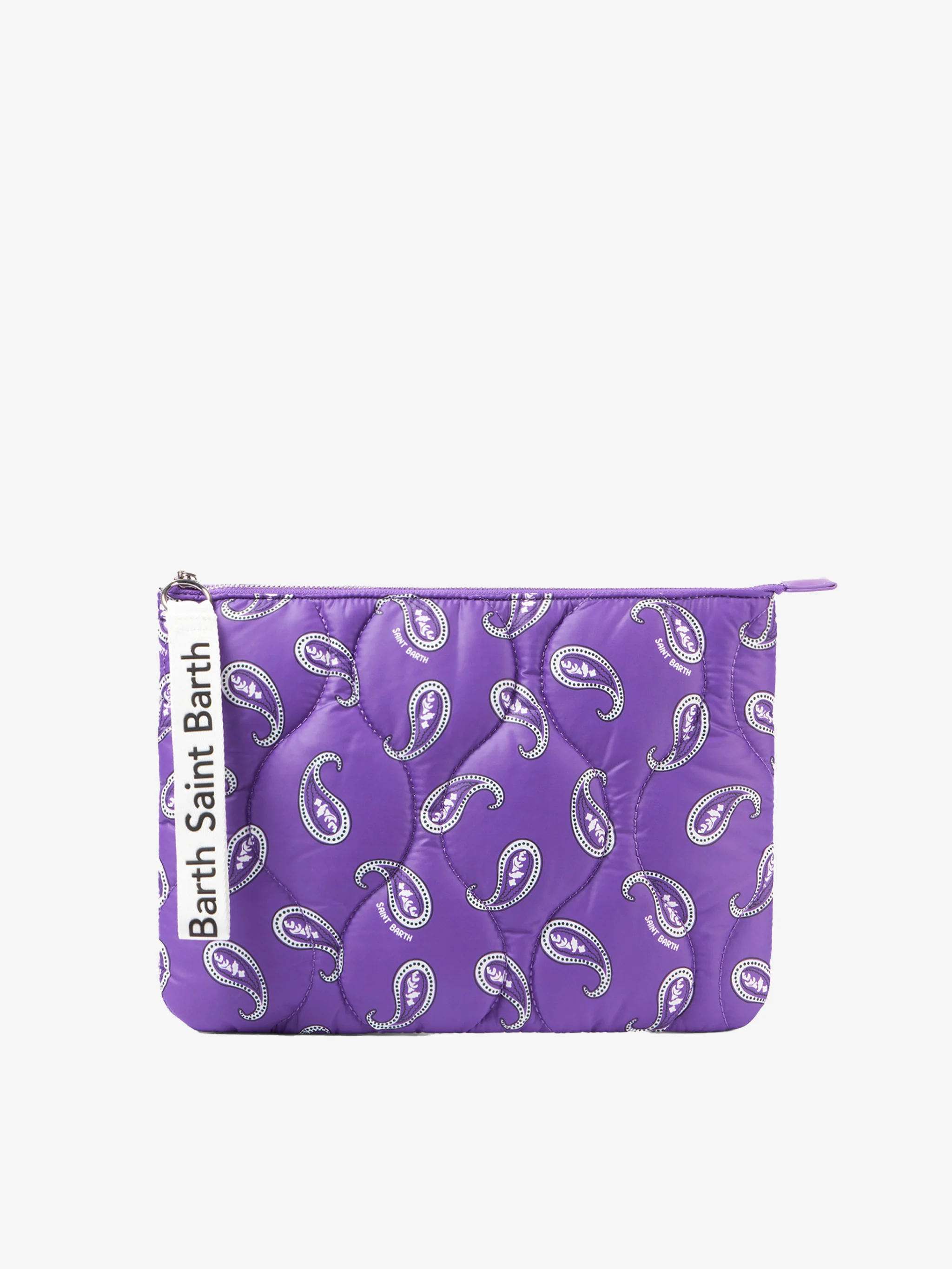 Gepolsterte Clutch mit Paisley-Muster