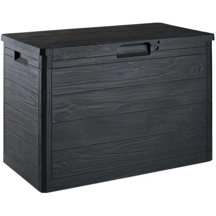 TOOMAX opbergkist van kunsthars, 160 liter, grijs, Woody's, 77,5 x 44,5 x 52,7 cm