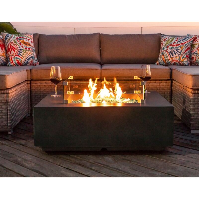 Cajuste Wicker/Rattan zitgroep voor 6 personen met kussens