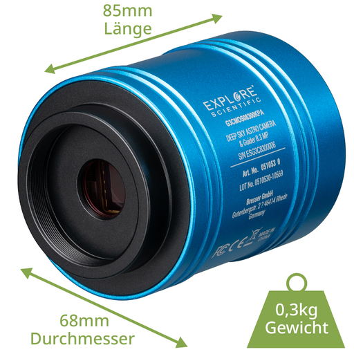 Explore Scientific 4k Camera & Planetary & Deep Sky Guide 8.3 Mp