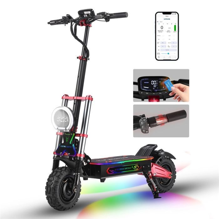 BOYUEDA S5 Electric Scooter 6000W Dual Motor 60V38Ah NFC Activation 11