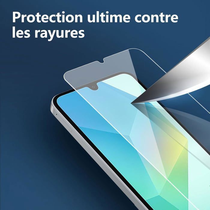 TECHTA Set van 3 gehard glazen schermbeschermers voor Samsung Galaxy A17 2025, effectieve krasbescherming - HD Clear