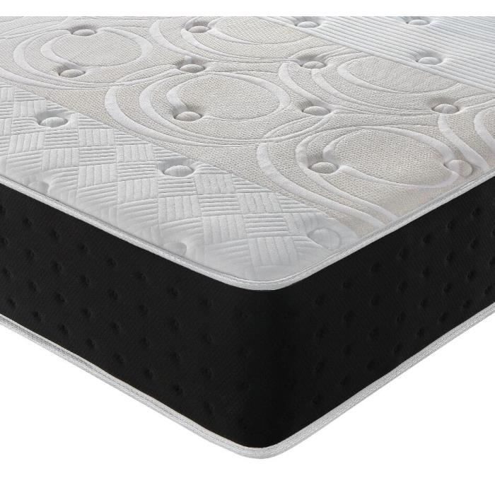 Colchón de espuma viscoelástica de 180x200 mm - 20 cm de grosor - 8 zonas de confort - Espuma viscoelástica adaptativa - IZTOSS