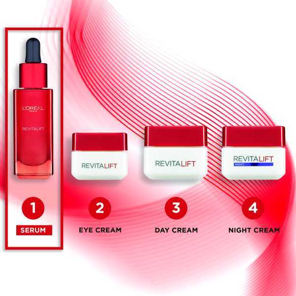Siero idratante e levigante L'Oréal Paris Revitalift 30 ml