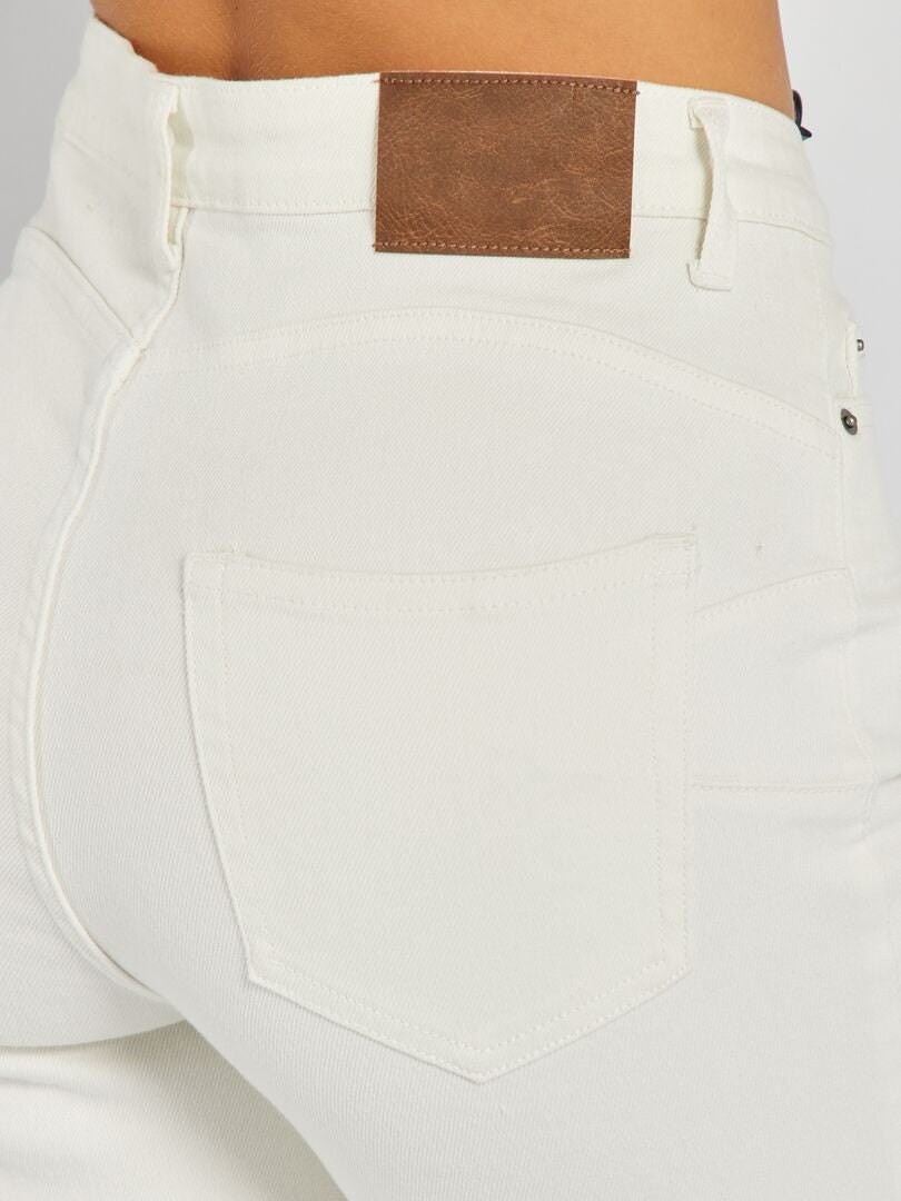 Calça jeans skinny push-up - L28 - BRANCA