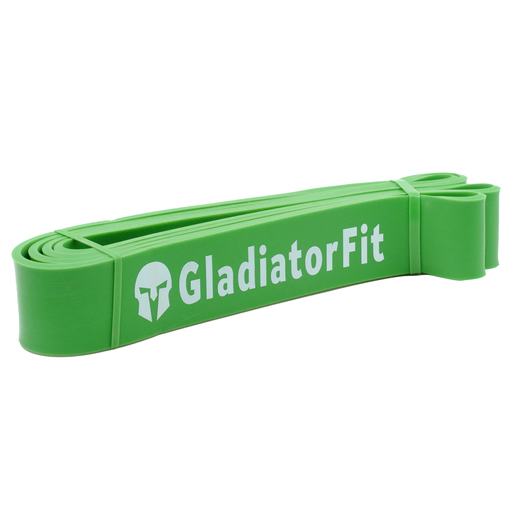  Brede en elastische latex weerstandsband met verschillende weerstandsniveaus.
