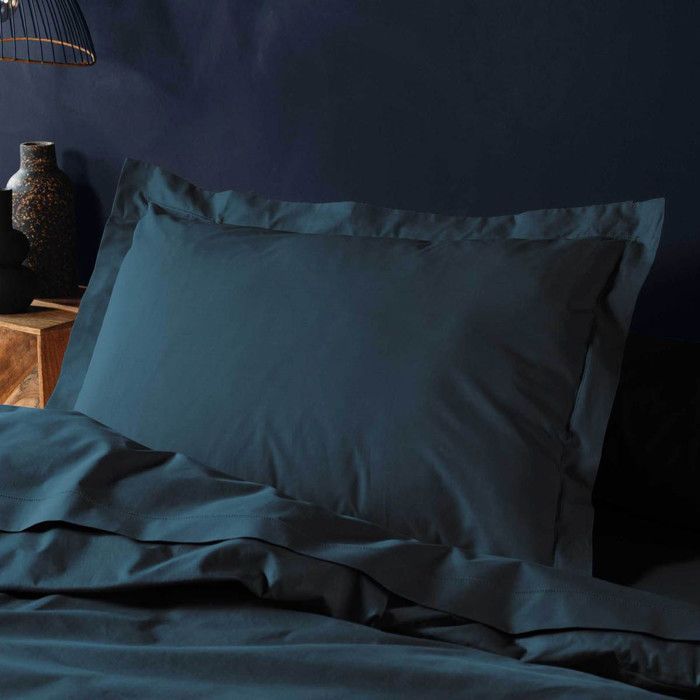 Rechthoekige kussensloop 50x70 cm - 100% katoen - Blauw