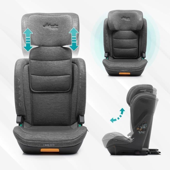 Seggiolino auto - BABYAUTO - CAPAX BLACK LINE - 4-12 anni - I-Size - 100-150 cm