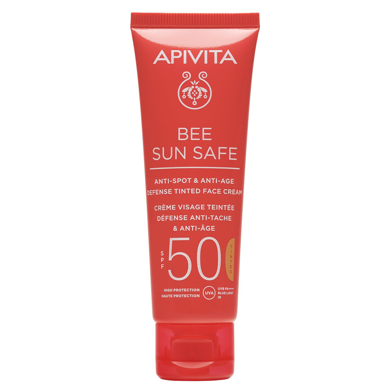 „Bee Sun Safe“ senėjimą stabdantis ir tamsias dėmes naikinantis kremas su SPF50 su dažikliu Raukšles ir senėjimą stabdantis kremas