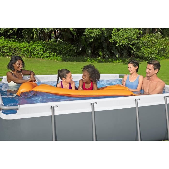Kit piscina tubolare fuori terra BESTWAY - Steel Pro MAX™ - 282 x 196 x 84 cm - Rettangolare (filtro a cartuccia, 1 cartuccia)