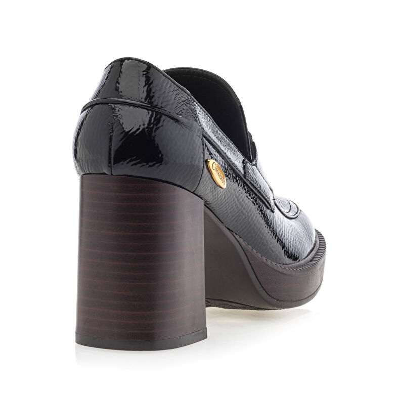 Svarta loafers/båtskor för kvinnor