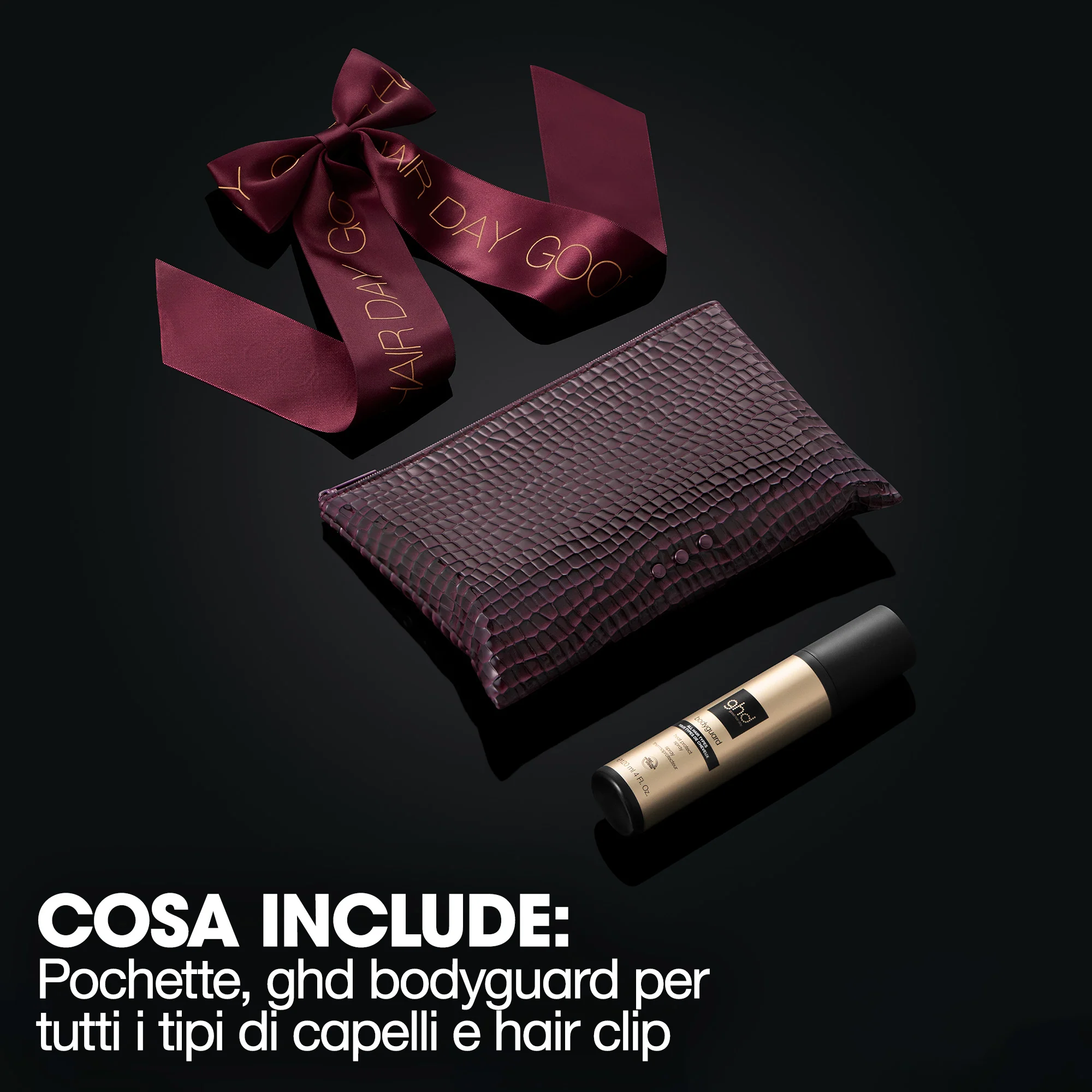 ghd Style ghd Style Gift Set Cherry Chic - Cofanetti per Capelli, Spray Termo Protettivo, Fermagli ed Elastici