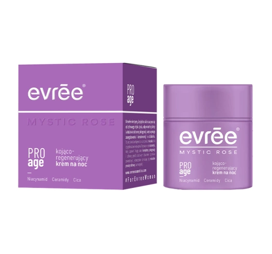 Evree Mystic Rose kojąco-regenerujący krem do twarzy na noc 50 ml
