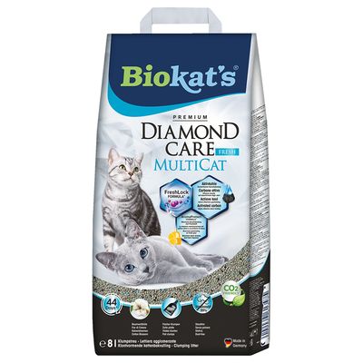 Arena para gatos Biokat Diamond Care MultiCat Fresh