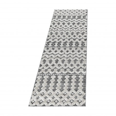 Dywan nowoczesny 3D La Casa szaro-kremowy 80 cm x 250 cm