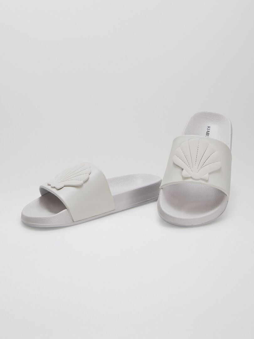 Strandslippers 'Seashell' - BEIGE