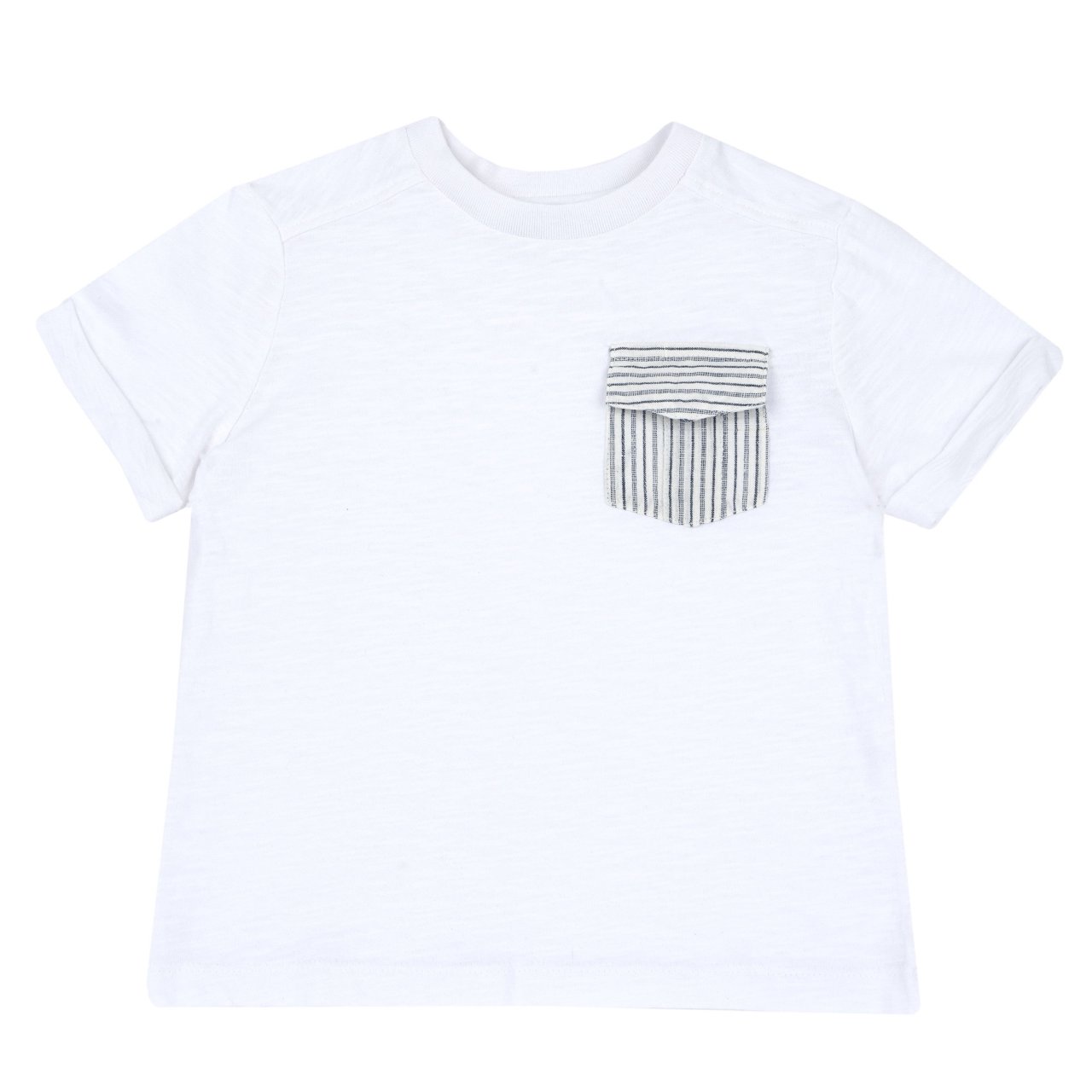 T-Shirt mit kontrastierender Tasche