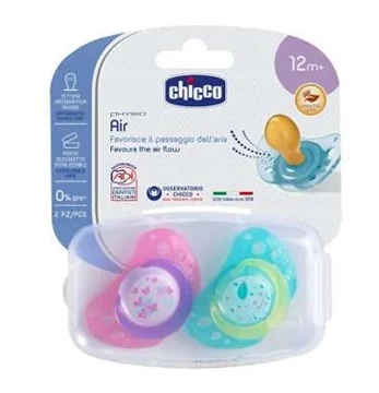 CHICCO Schnuller Chicco Air Leuchtender Gummi 16-36 m 2 Stück Stillzubehör