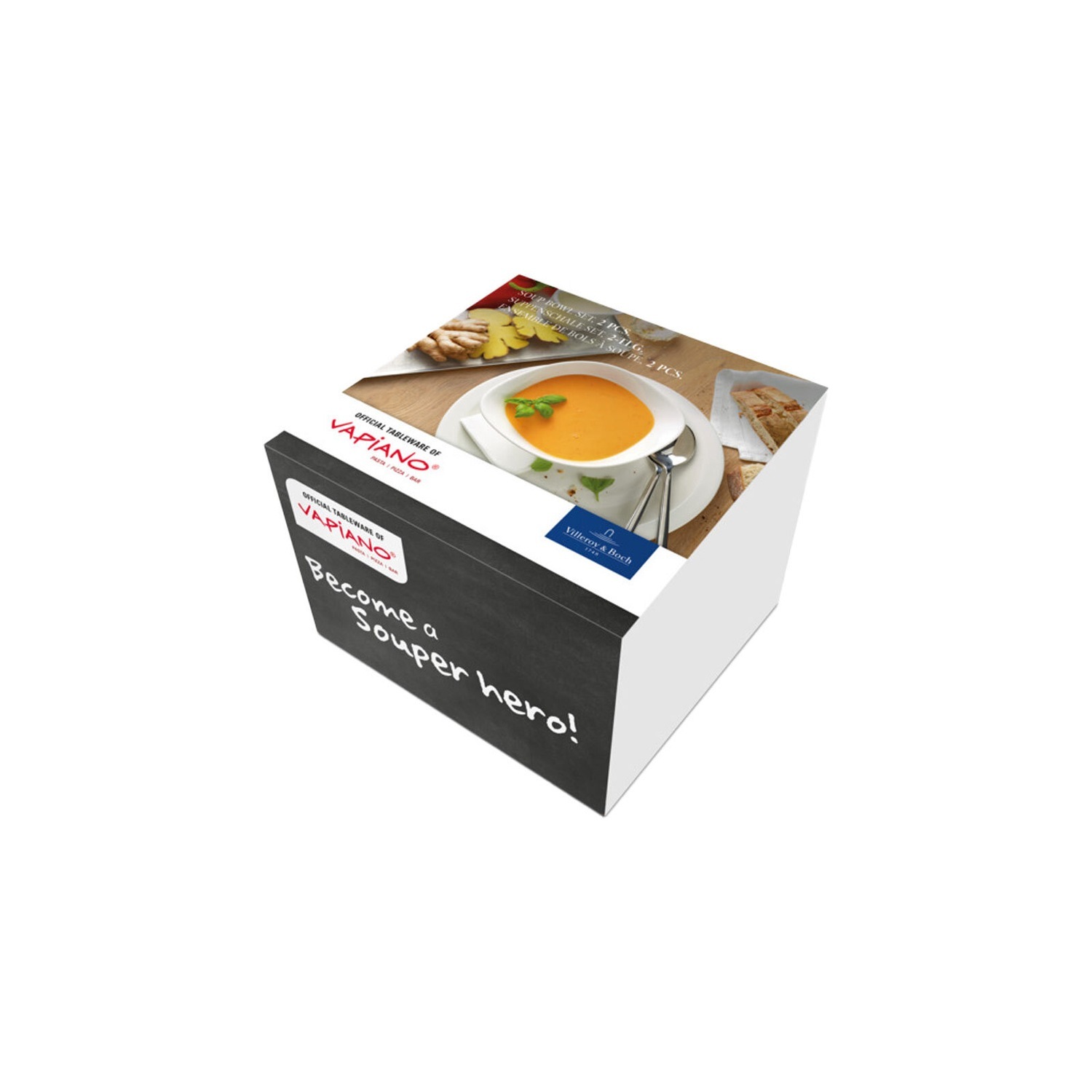 Villeroy & Boch set posuđa za večeru, set od 2 posude za supu. Vapiano – 1 dio