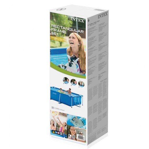  Detachable Swimming Pool Intex Small Frame 260x160x65 Cm 2,282 Liters