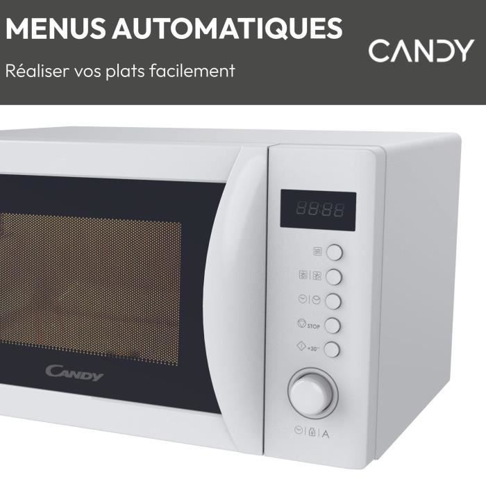 Candy Idea CMWA20SDLW 700W Digitale 20L Weiße Mikrowelle - Auftaufunktion - 5 Leistungsstufen - 8 Automatikprogramme