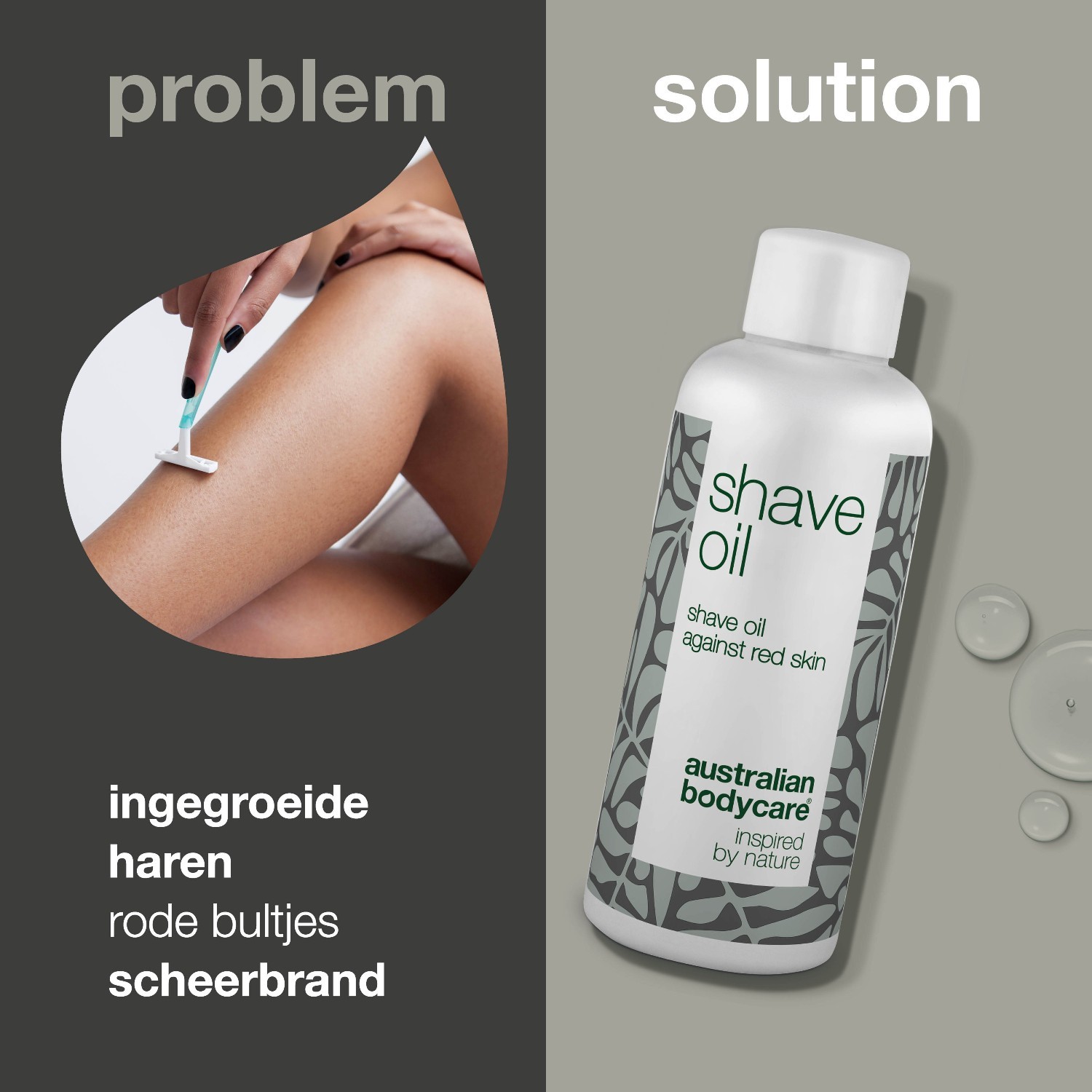 Australian Bodycare skūšanās želeja un skūšanās eļļa – 80 ml