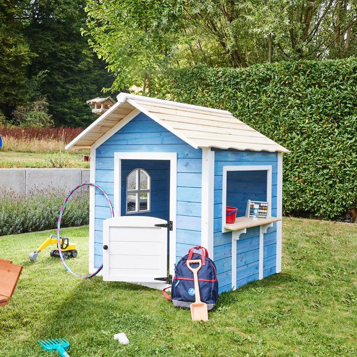 Casinha de Brincar Infantil HOME DELUXE 'DER GROSSE PALAST' >Versão: sem banco< Certificação FSC, Dimensões: 118 x 138 x 132 cm