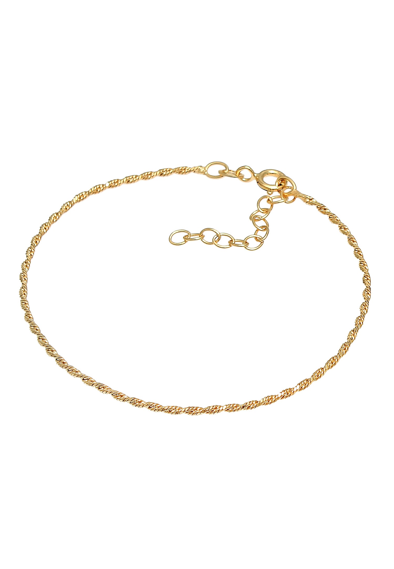 Elli Torsade de cordon pour dames Tendance de base ajustable en argent sterling 925