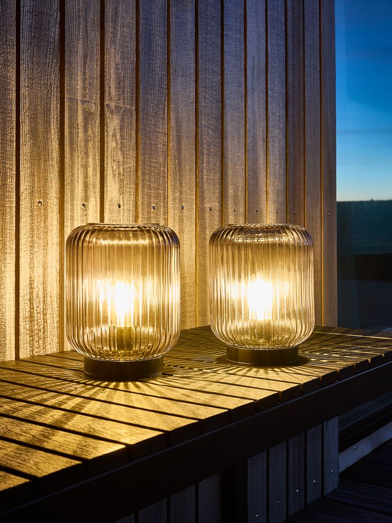 SIMMA punjiva lampa SIMMA Ø13xH17cm siva