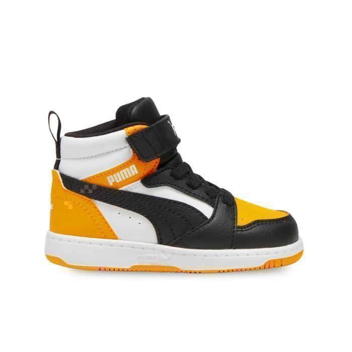 Scarpe Puma Rebound V6 Mid Ac+ Inf per neonati e bambini piccoli, colore bianco 396542-19