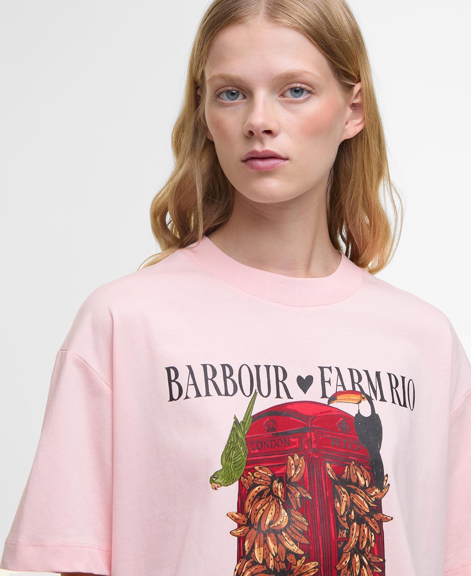 Barbour BARBOUR FARM RIO MARIA CLARA T-SHIRT - T-shirt met print - roze
