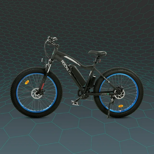 Ecotric 26 inch elektrische fatbike met krachtige 500 W motor, 36 V/12,5 Ah verwijderbare lithiumbatterij, geschikt voor strand, sneeuw, schokdemping en mountainbiken, voor volwassenen.