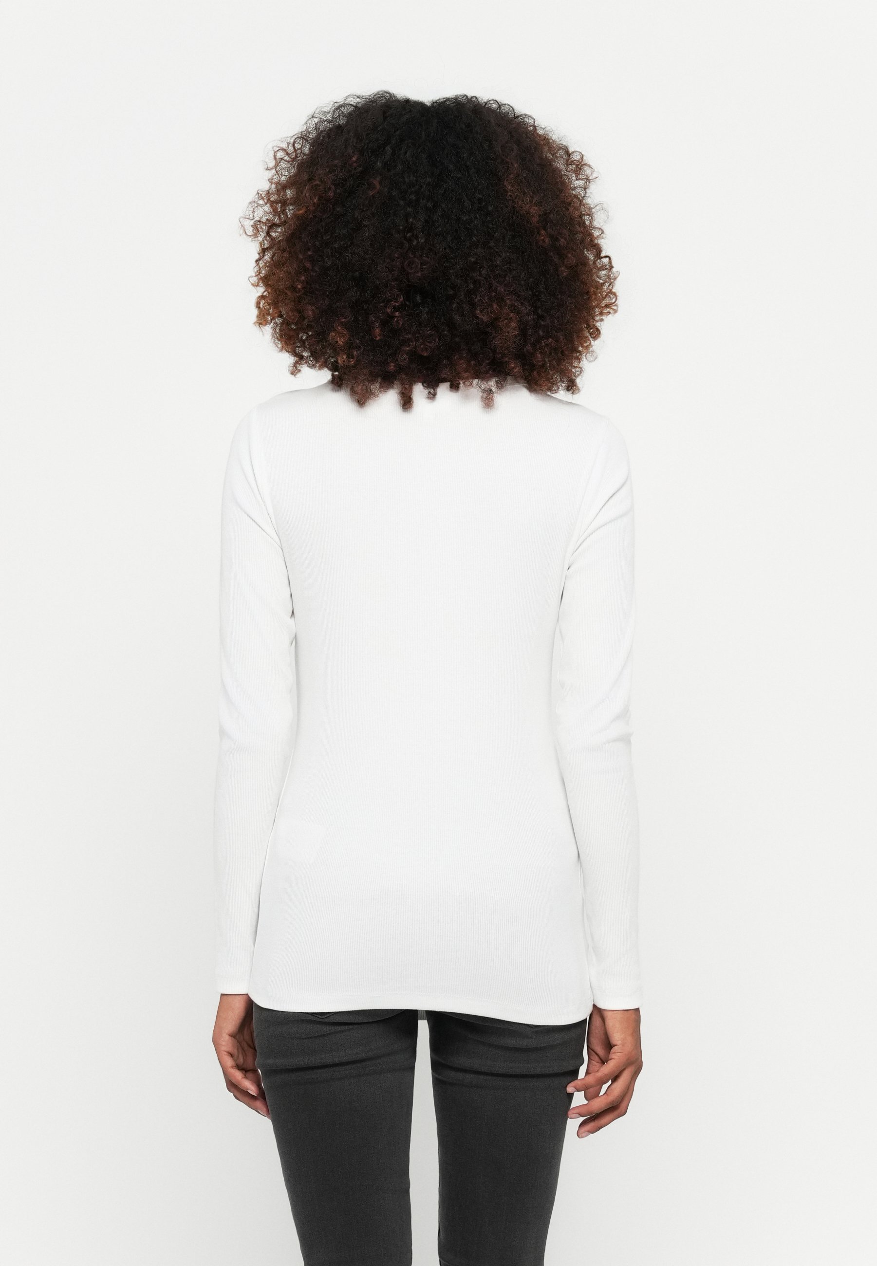 ONLY MATERNITY OLMMELLA O-HALS TOP - Top met lange mouwen - helder wit