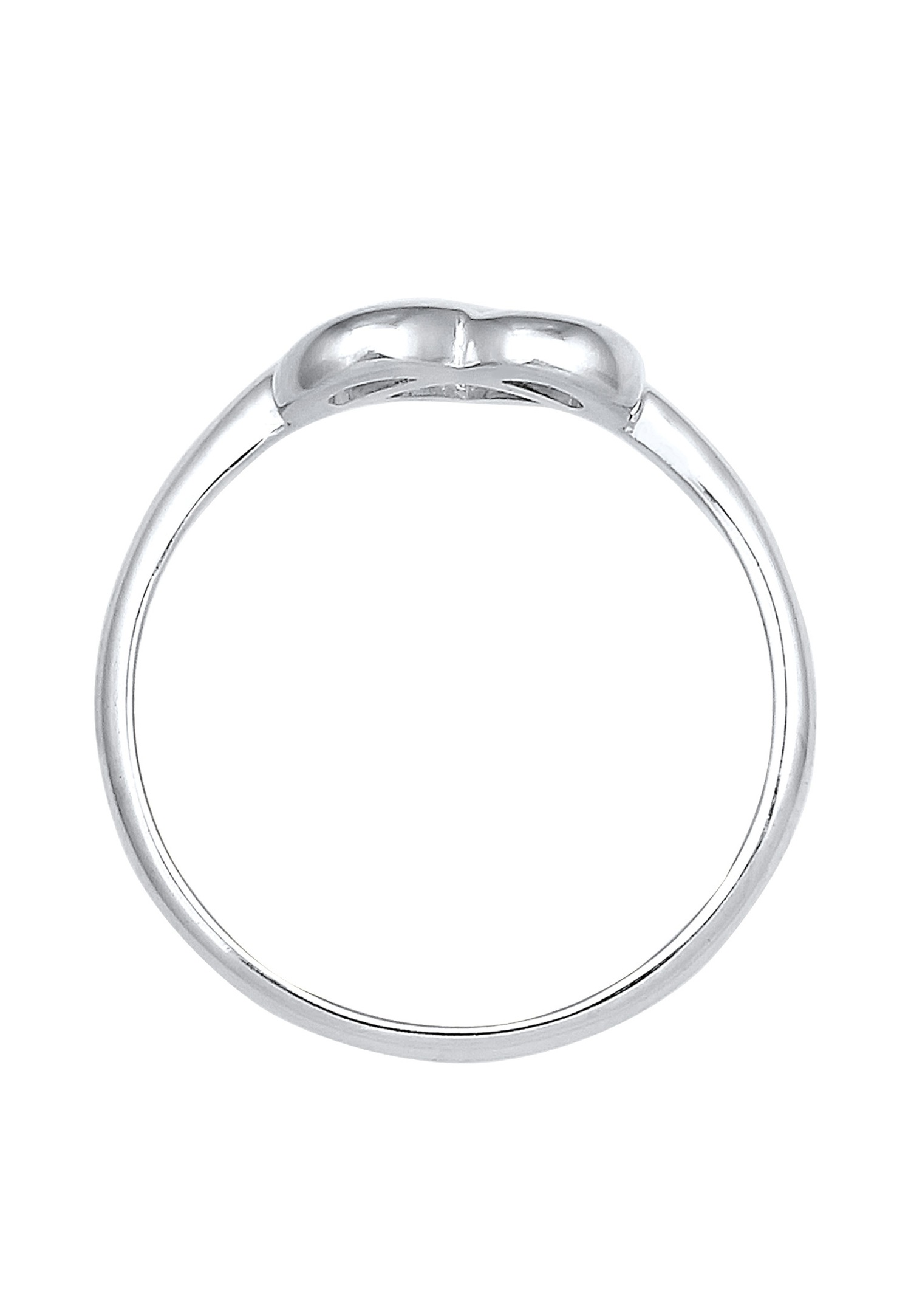 Elli Femme Bretzel au Coeur Motif Ludique en Argent Sterling 925