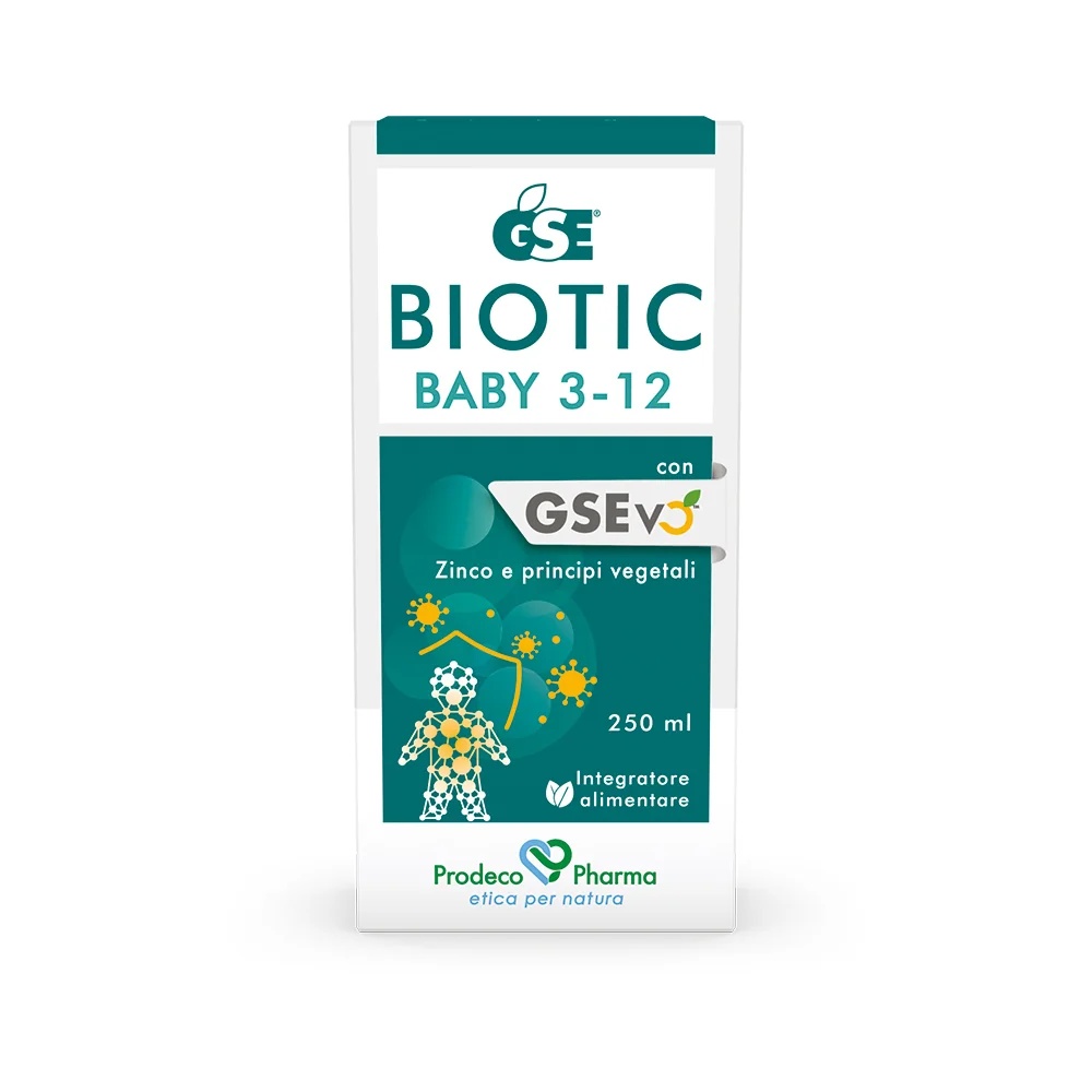 GSE Biotic Baby 3-12 250 ml favorece el equilibrio fisiológico