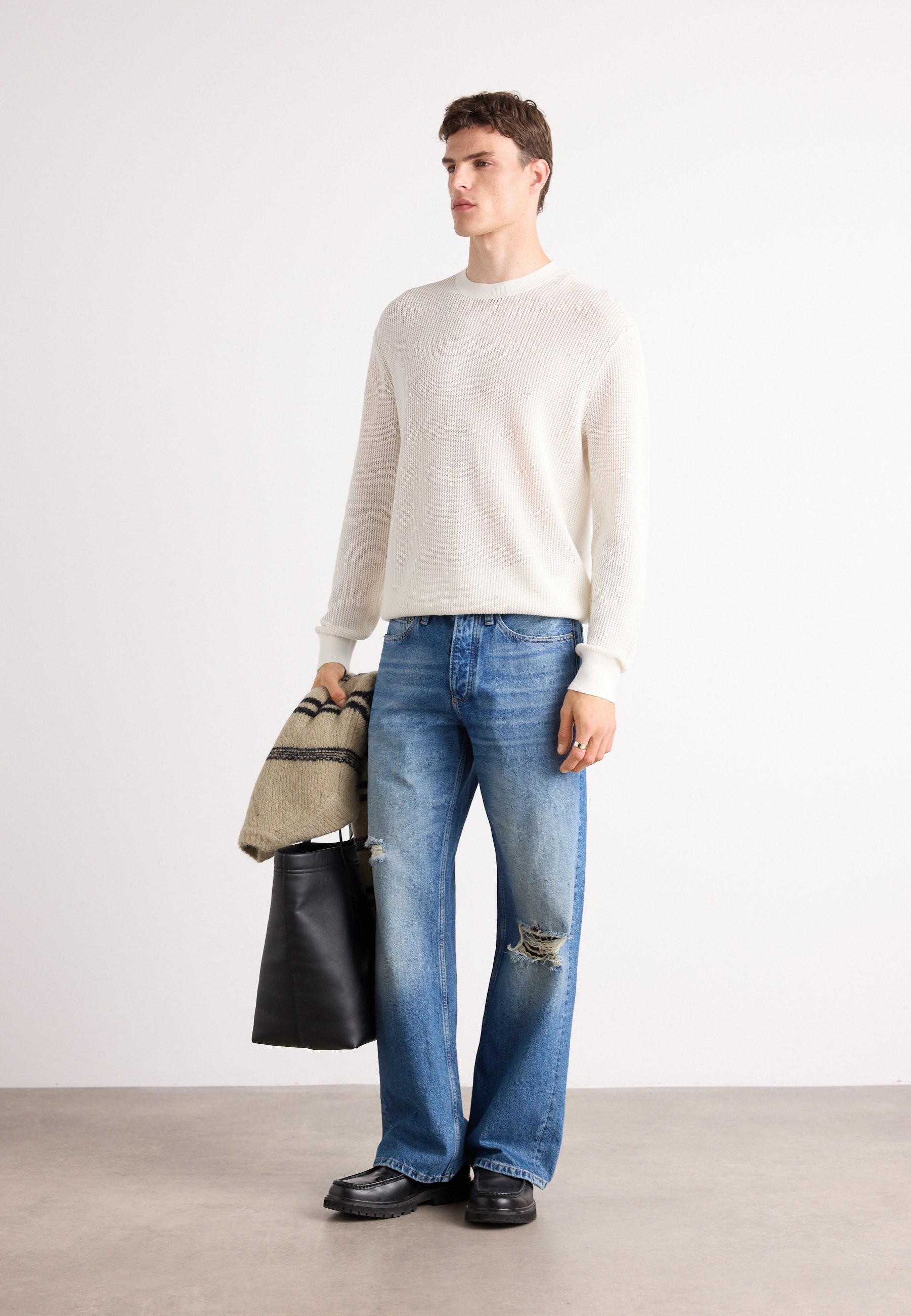 Calvin Klein Jeans CREW - Maglione - tofu