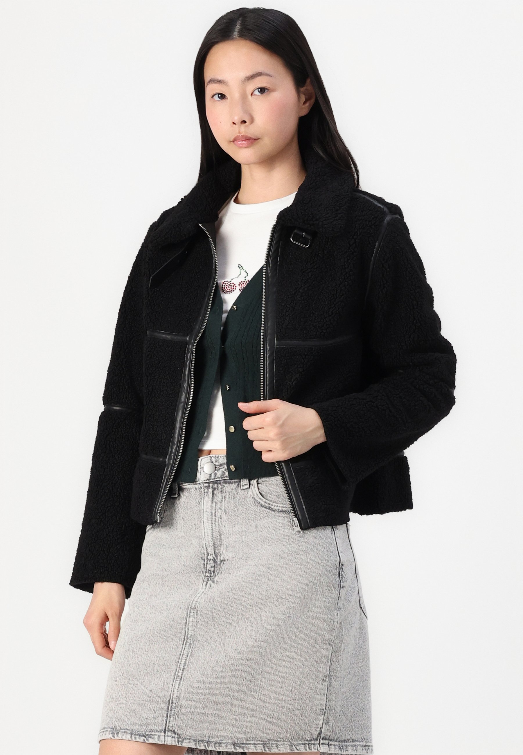 JDY JDYFROSTY VESTE COURTE - Veste d'hiver - noire