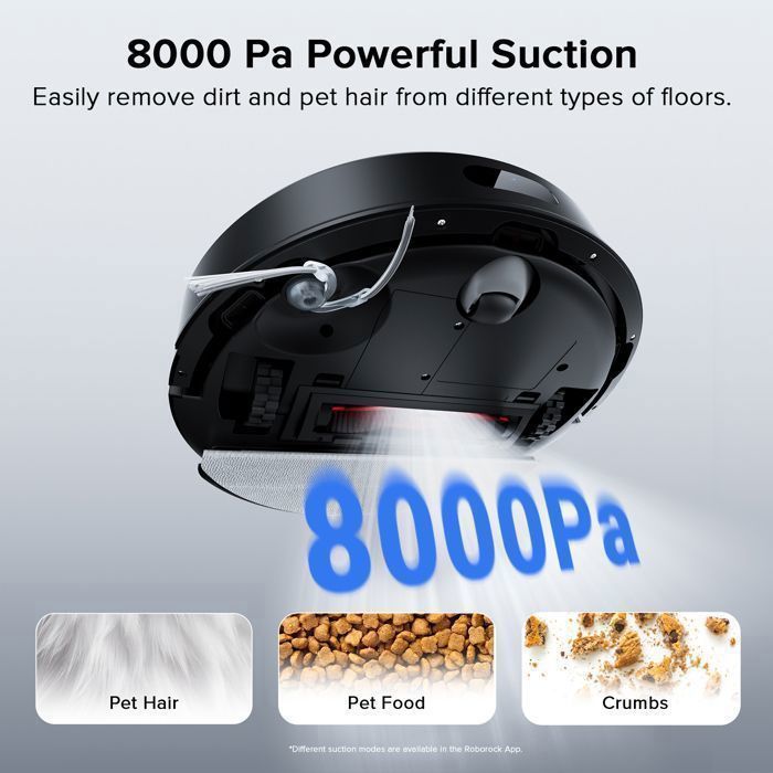 Roborock Q7 L5 Robot Vacuum Cleaner, 8000 Pa, Dual Anti-Tangle, Smart No-Go Zone, Multi-Level Mapping