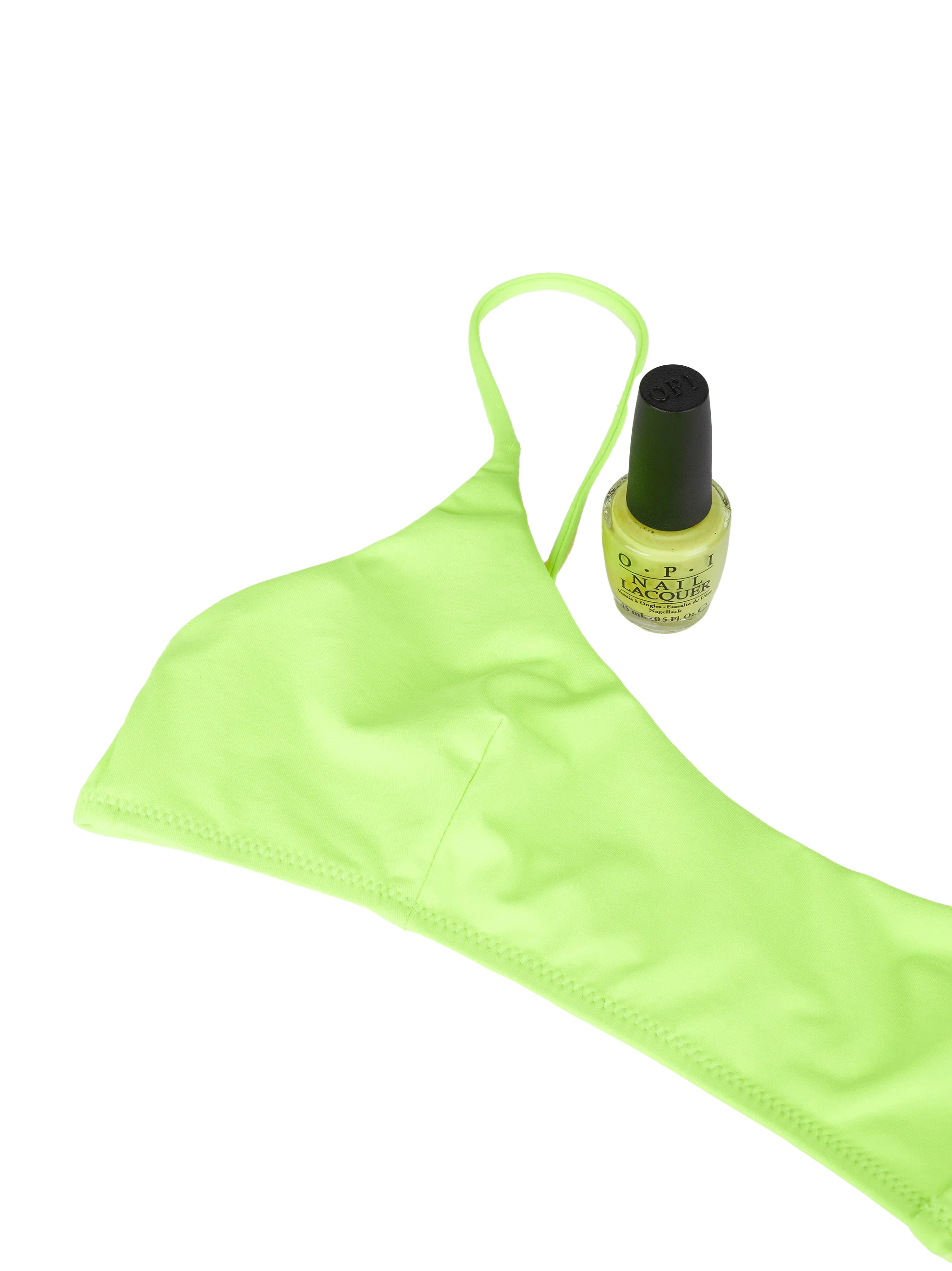 Fluo gele bralette dames bikini