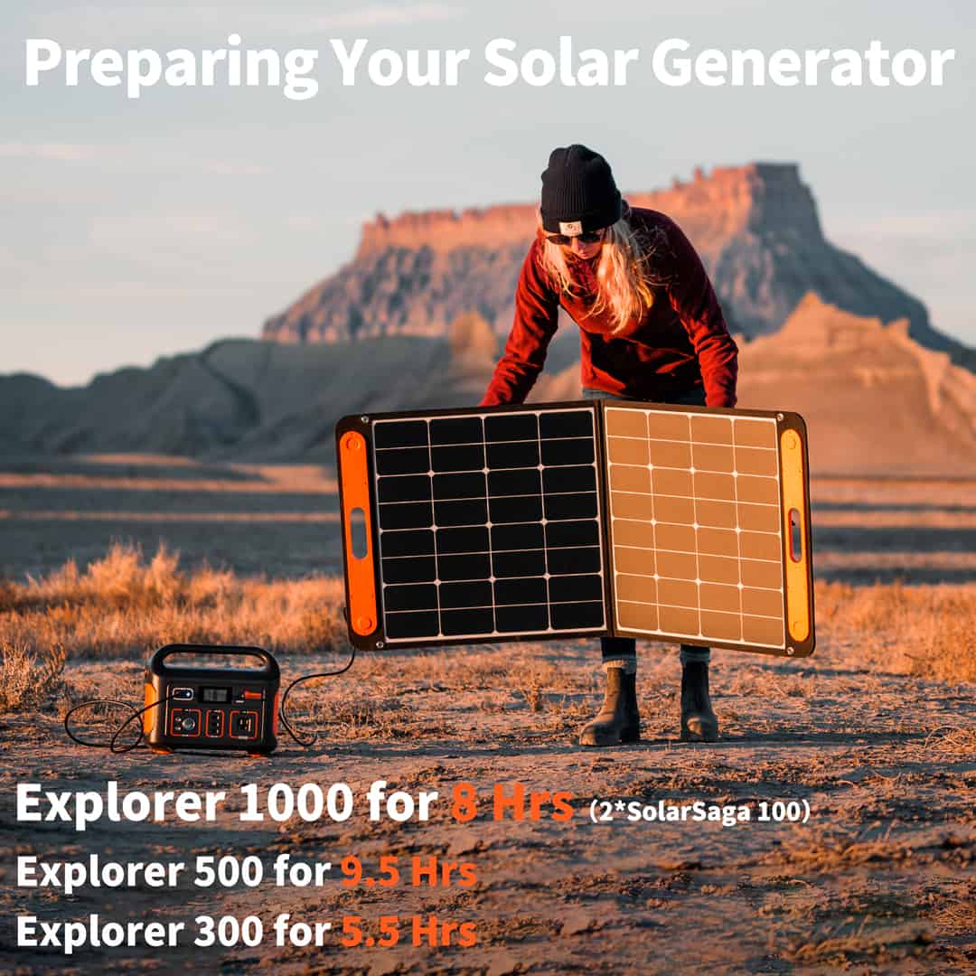 Jackery SolarSaga 100W solcellepanel