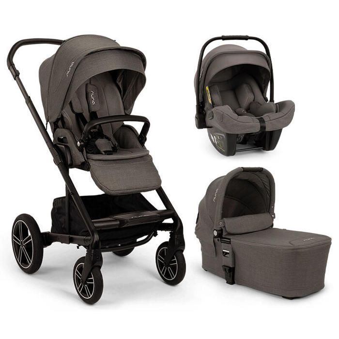 NUNA - Poussette Trio Mixx Next + Siège auto Pipa Next + Nacelle Mixx Next Thunder