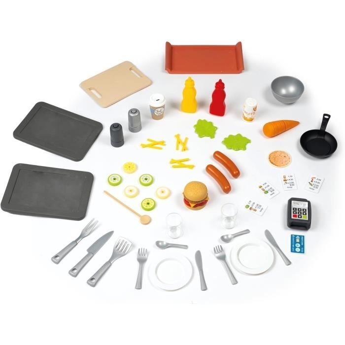 SMOBY Life - Chef House - Speelhuis met keuken- en winkelthema - Talrijke speelmogelijkheden - Gemaakt van gerecycled materiaal - Geschikt voor kinderen vanaf 2 jaar
